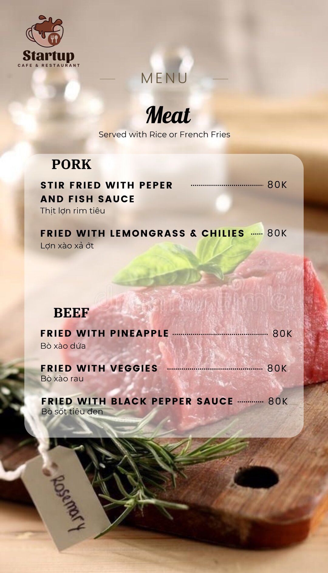 Start Up Cafe & restaurant